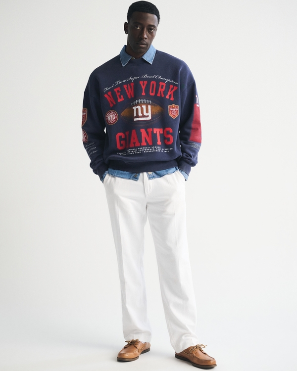 New York Giants Crew Sweatshirt, Sapphire-giants view 2