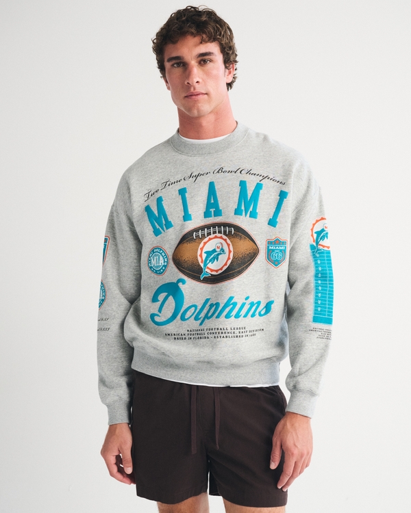 Miami Dolphins Crew Sweatshirt
