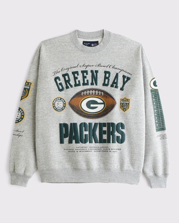 Men's Green Bay Packers Crew Sweatshirt | Men's Tops | Abercrombie.com
