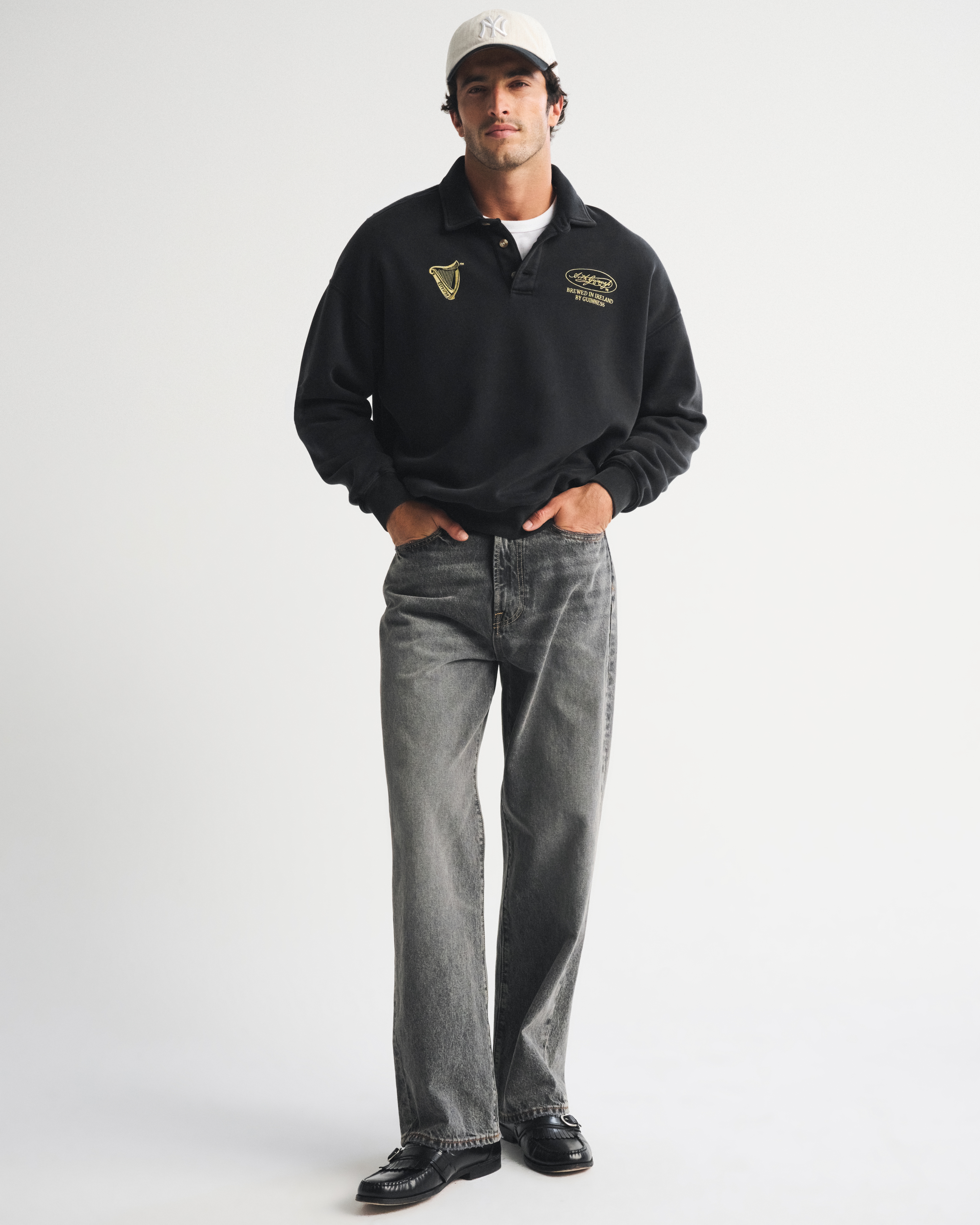 Мужские худи Abercrombie & Fitch Guinness Polo Sweatshirt — фото 3
