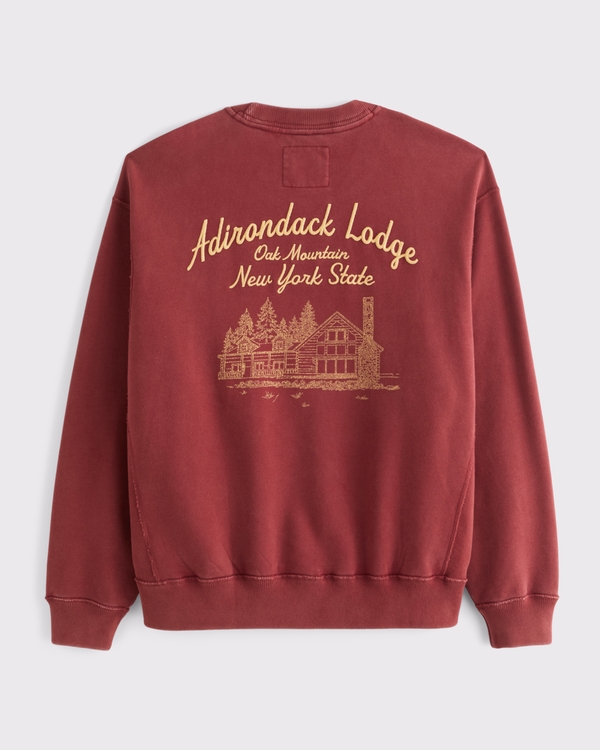 Heritage Heavyweight Crew Sweatshirt, Wine view 1