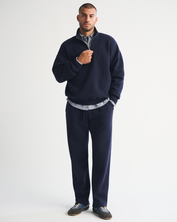 Essential Half-Zip Sweatshirt, Navy view 2