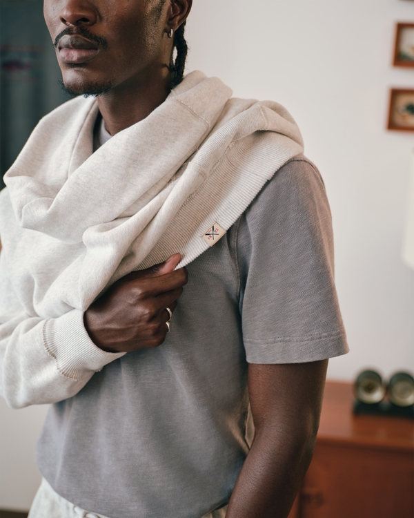 Heritage Heavyweight Crew Sweatshirt, Heather Gray view 2