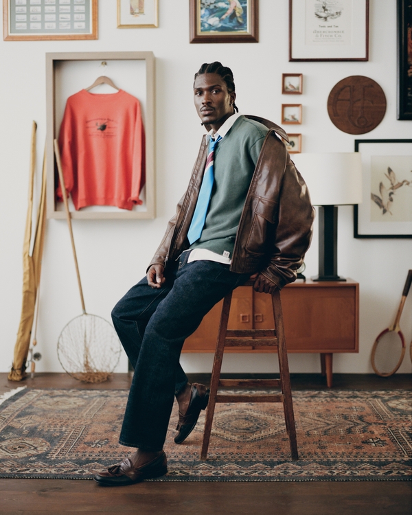 Heritage Heavyweight Crew Sweatshirt, Pine Green view 2