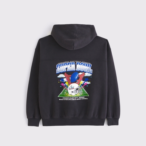 Мужские худи Abercrombie & Fitch Super Bowl Graphic Popover
