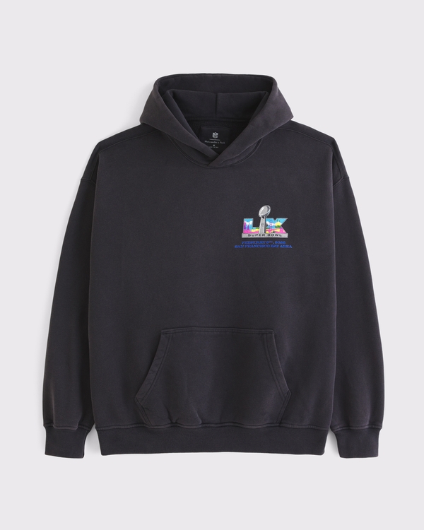 8yards Men’s POLOKIJI Hoodie Men's Super Bowl Graphic Popover Hoodie | Men's Clearance