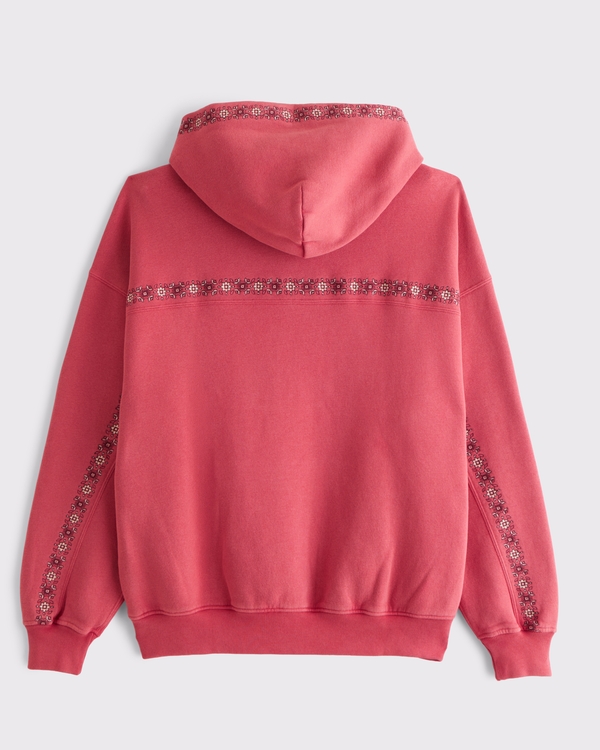 Sudadera con capucha sin cierres básica, Rojo view 1