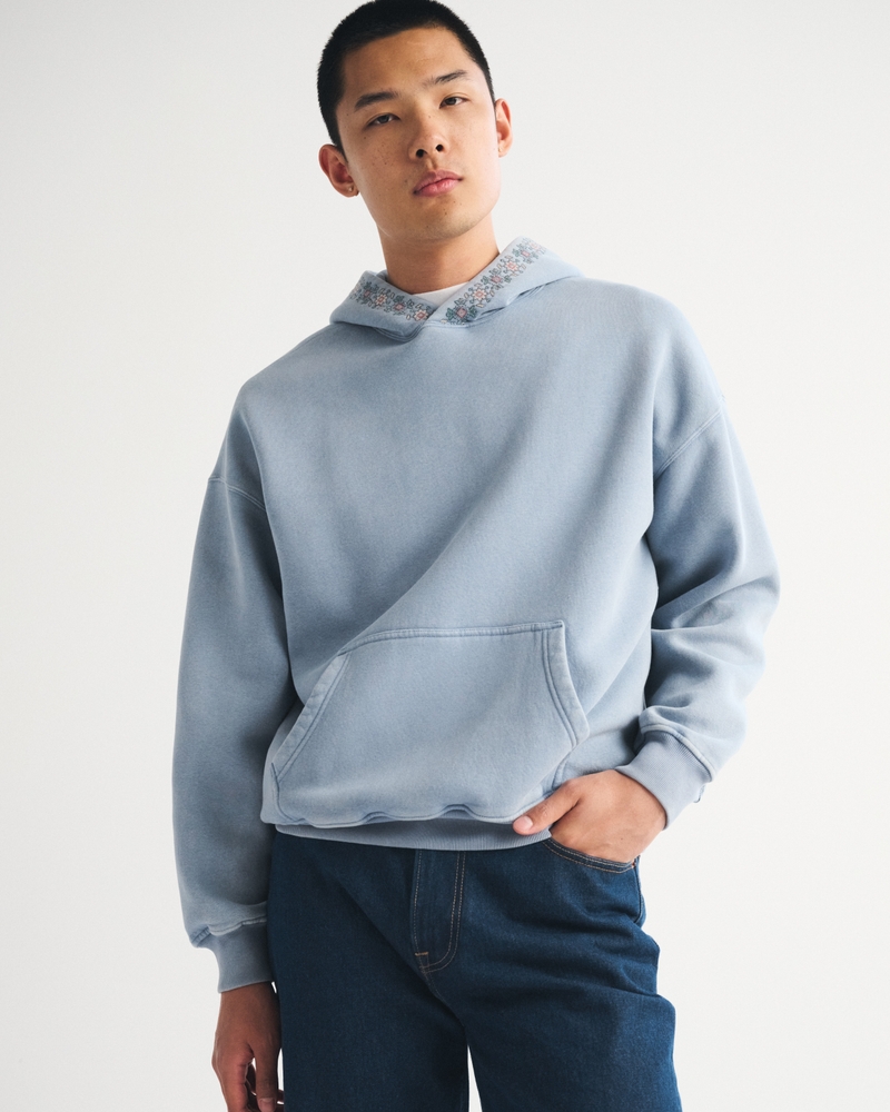 Essential Popover Embroidered Hoodie - thumbnail 4