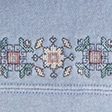 light blue embroidered