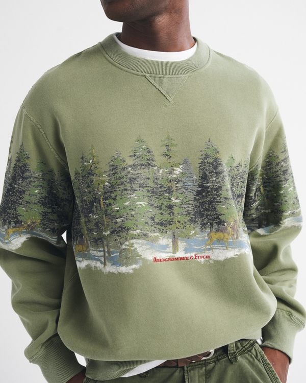 Heritage Heavyweight Forest Crew Sweatshirt