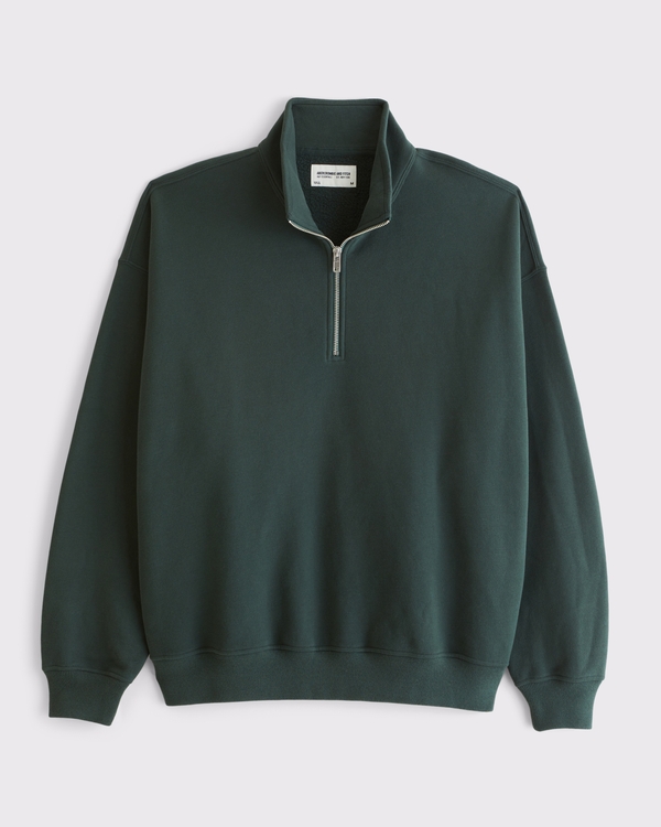 Essential Half-Zip Sweathirt, Dark Spruce view 1