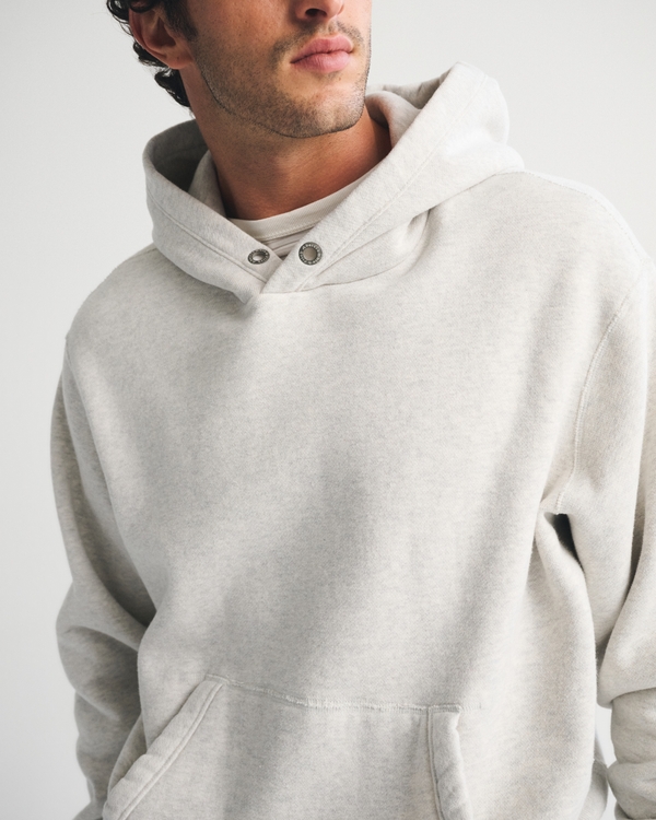 Heritage Heavyweight Popover Hoodie, Heather Gray view 1