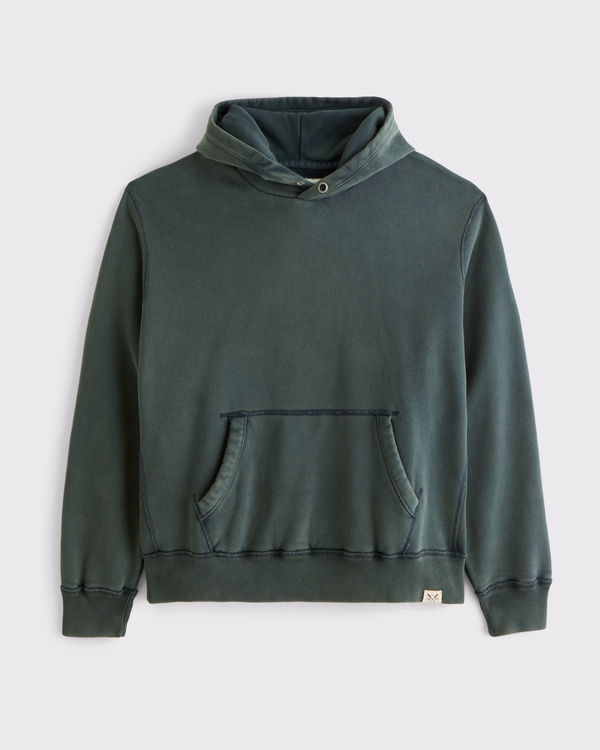 Heritage Heavyweight Popover Hoodie, Dark Green view 1