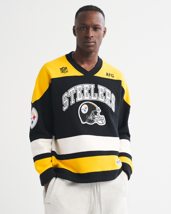 Pittsburgh Steelers Jersey-Inspired Sweatshirt