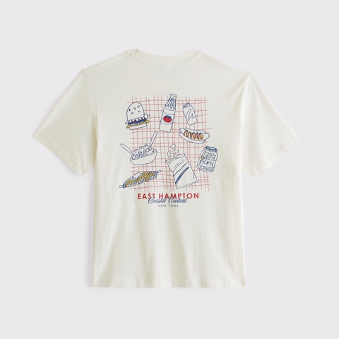 Мужские футболки Abercrombie & Fitch East Hampton Vintage-Inspired Graphic Tee