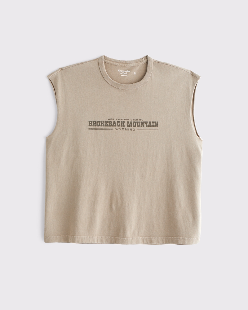 Pride Brokeback Mountain Graphic Drop Shoulder Tank