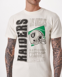 Men's Vintage Los Angeles Raiders Graphic Tee in Off White Raiders Graphic | Size L | Abercrombie & Fitch