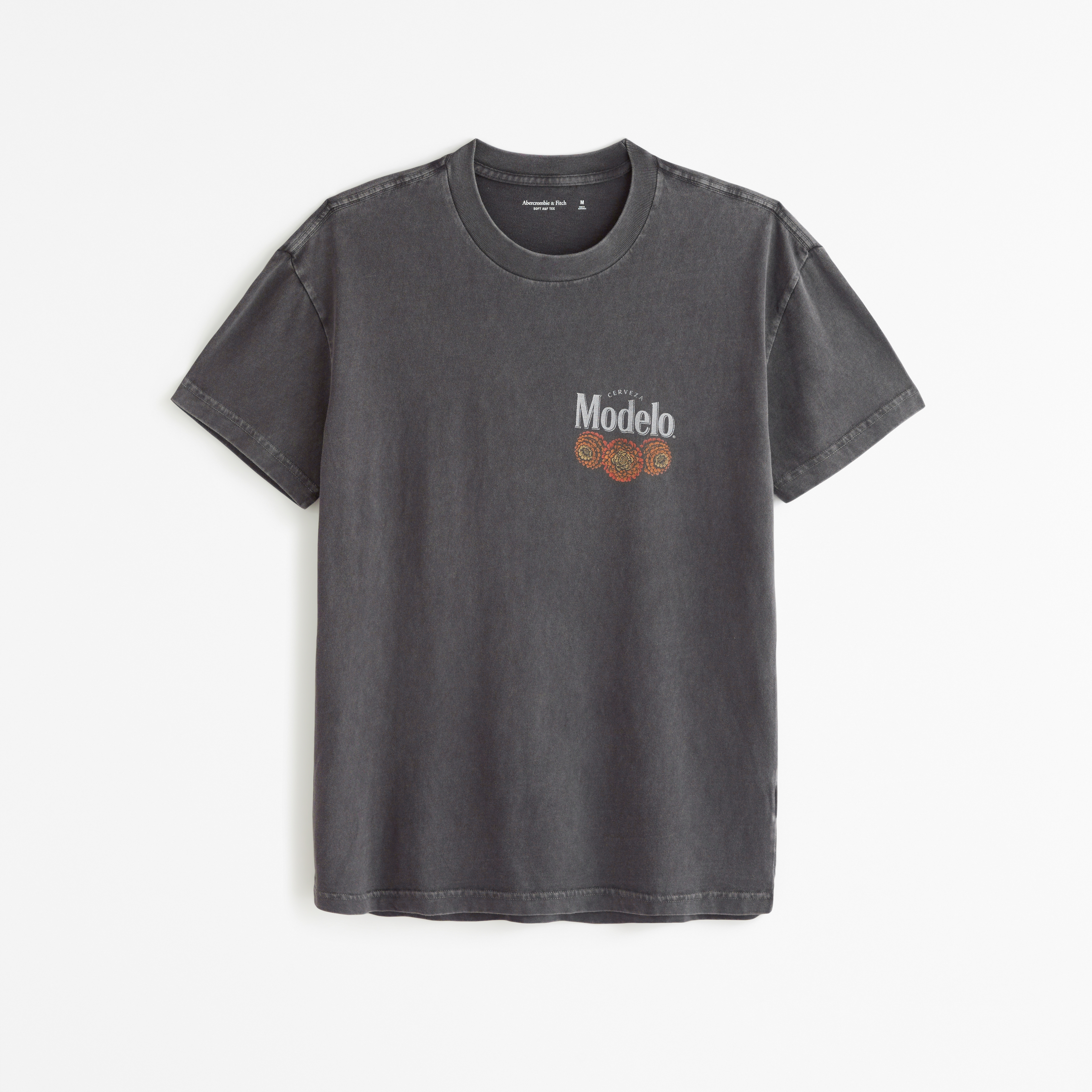 white and black graphic tee mens