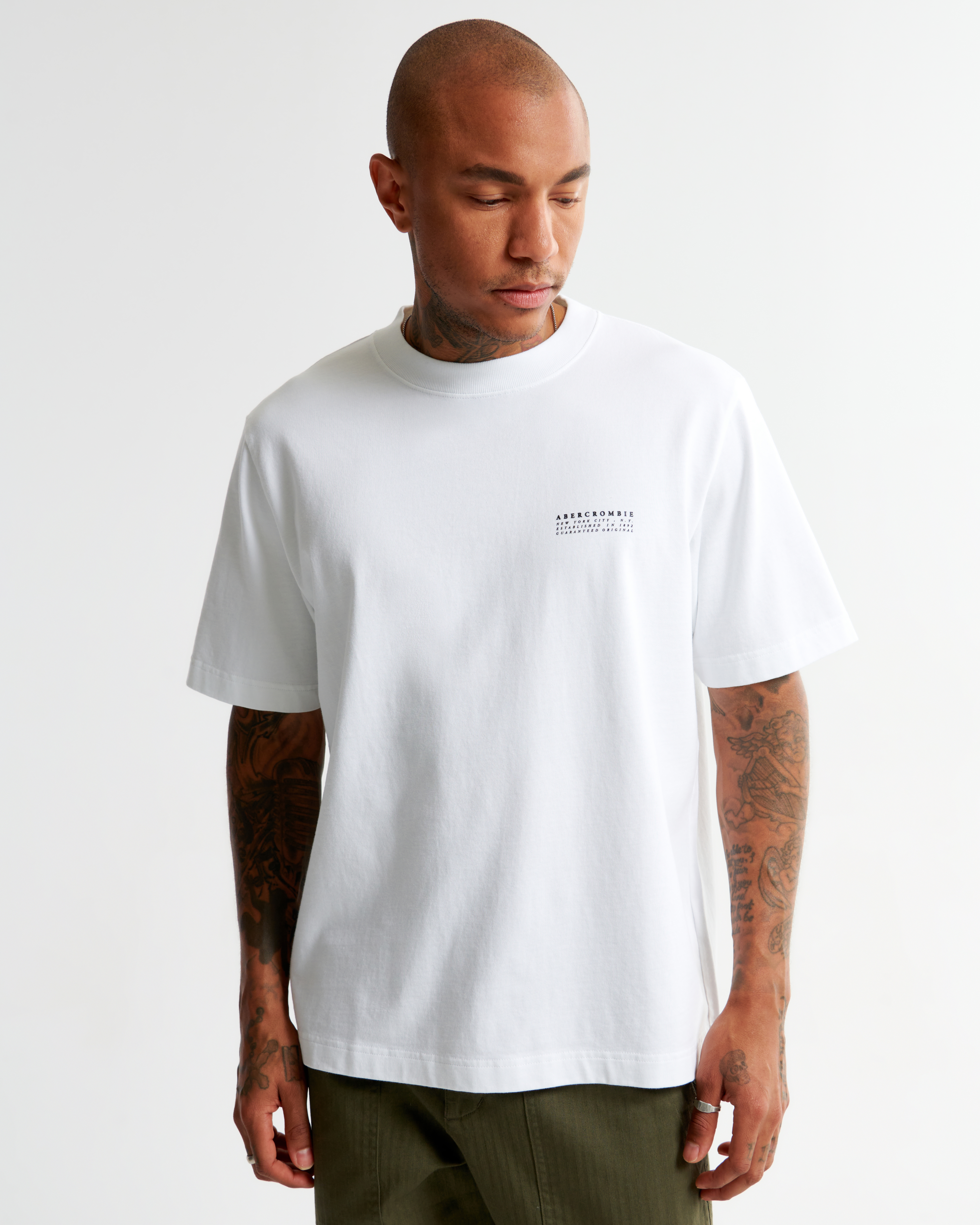 Men's Premium Polished Micro-Logo Tee | Men's Clearance