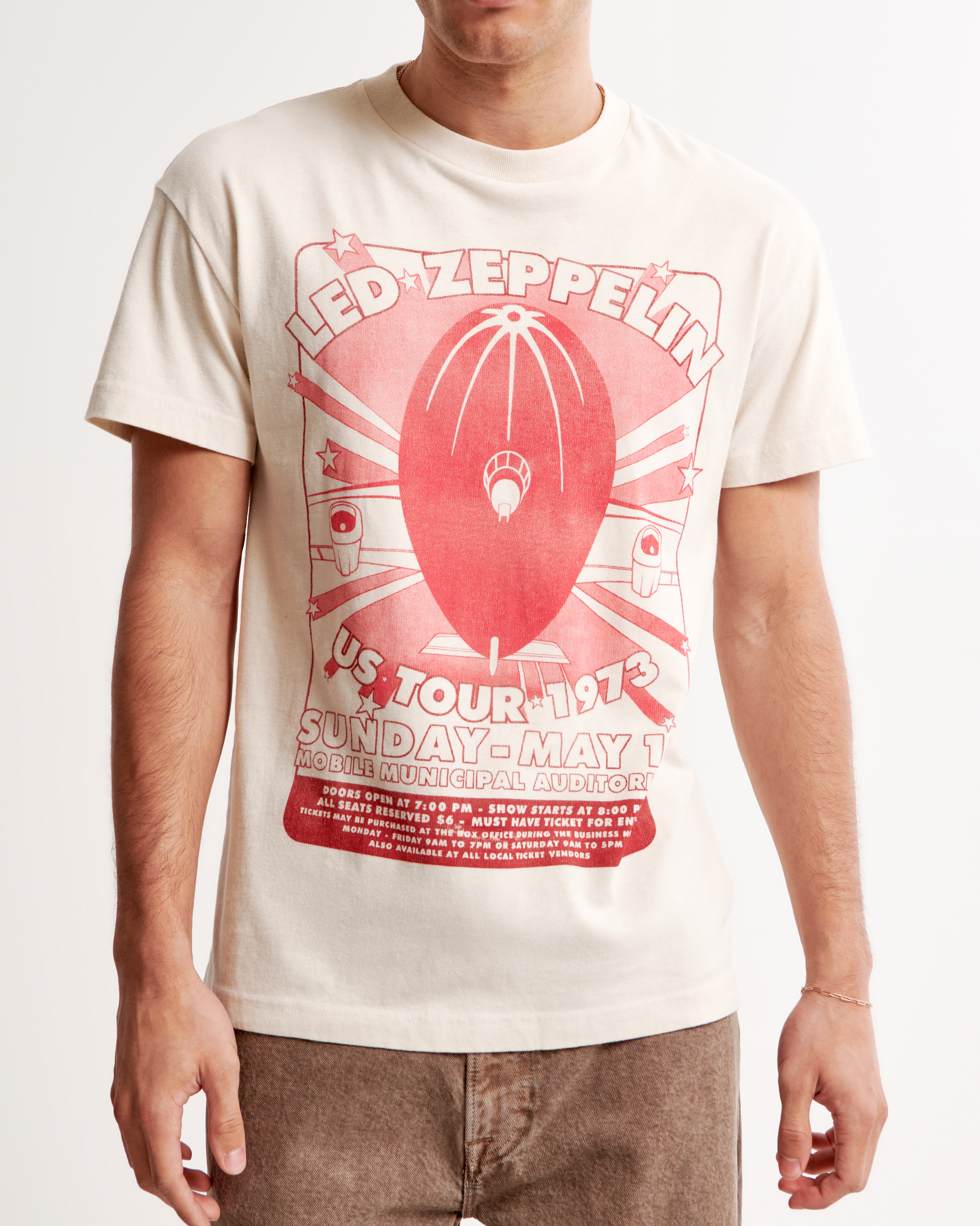 Led zeppelin graphic tee online