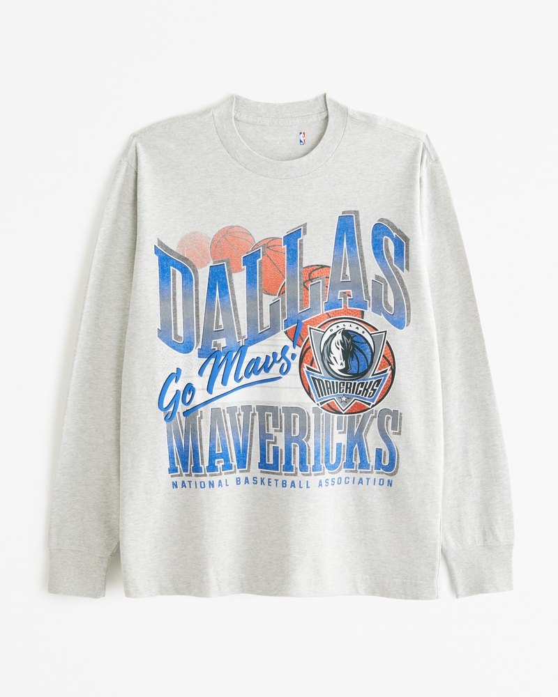 Long-Sleeve Dallas Mavericks Graphic Tee