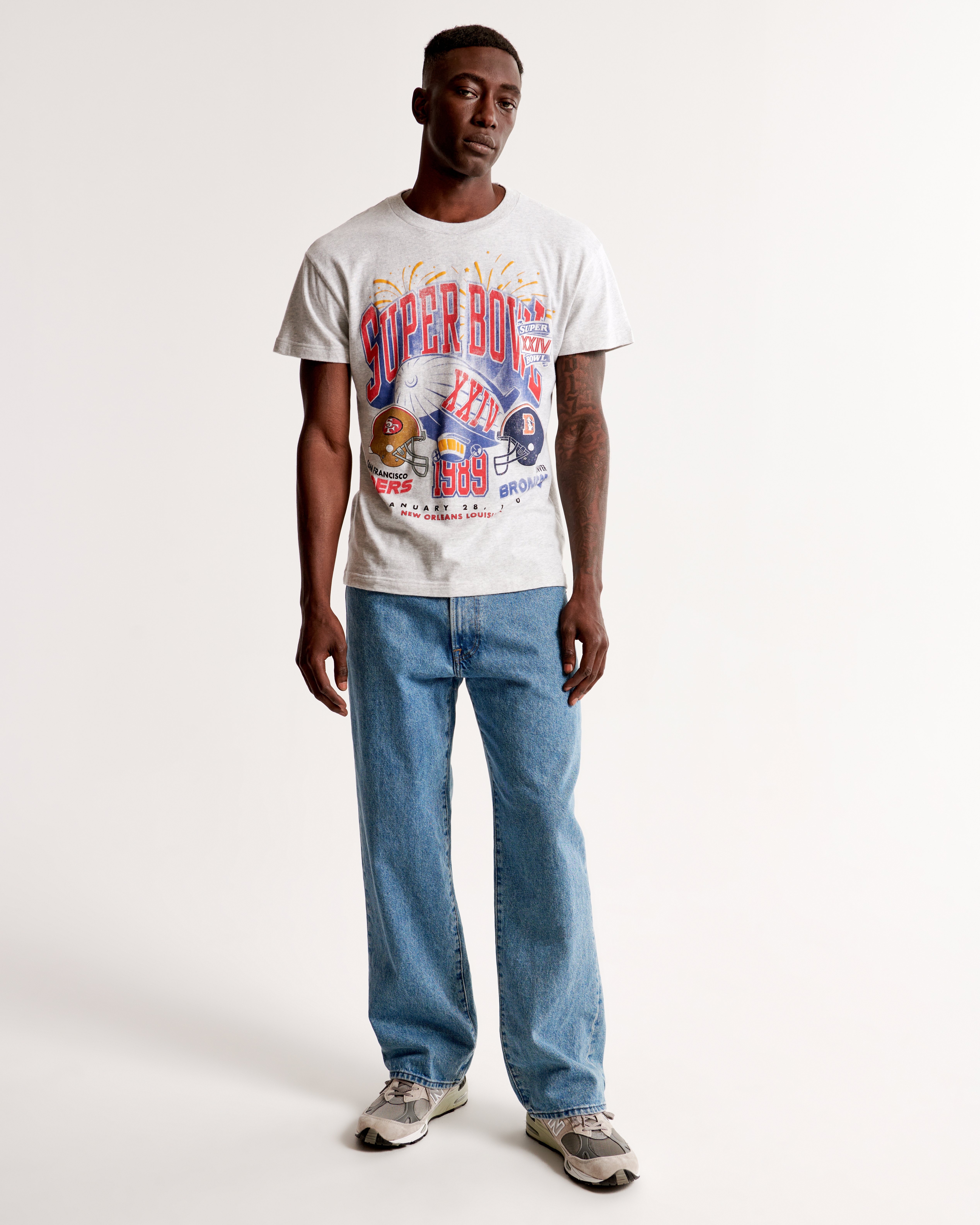 Men's Vintage Super Bowl Graphic Tee | Men's Tops | Abercrombie.com