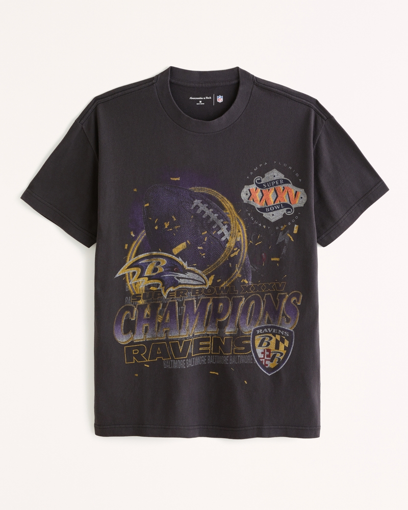 Baltimore Ravens Pride Graphic T-Shirt - White - Mens