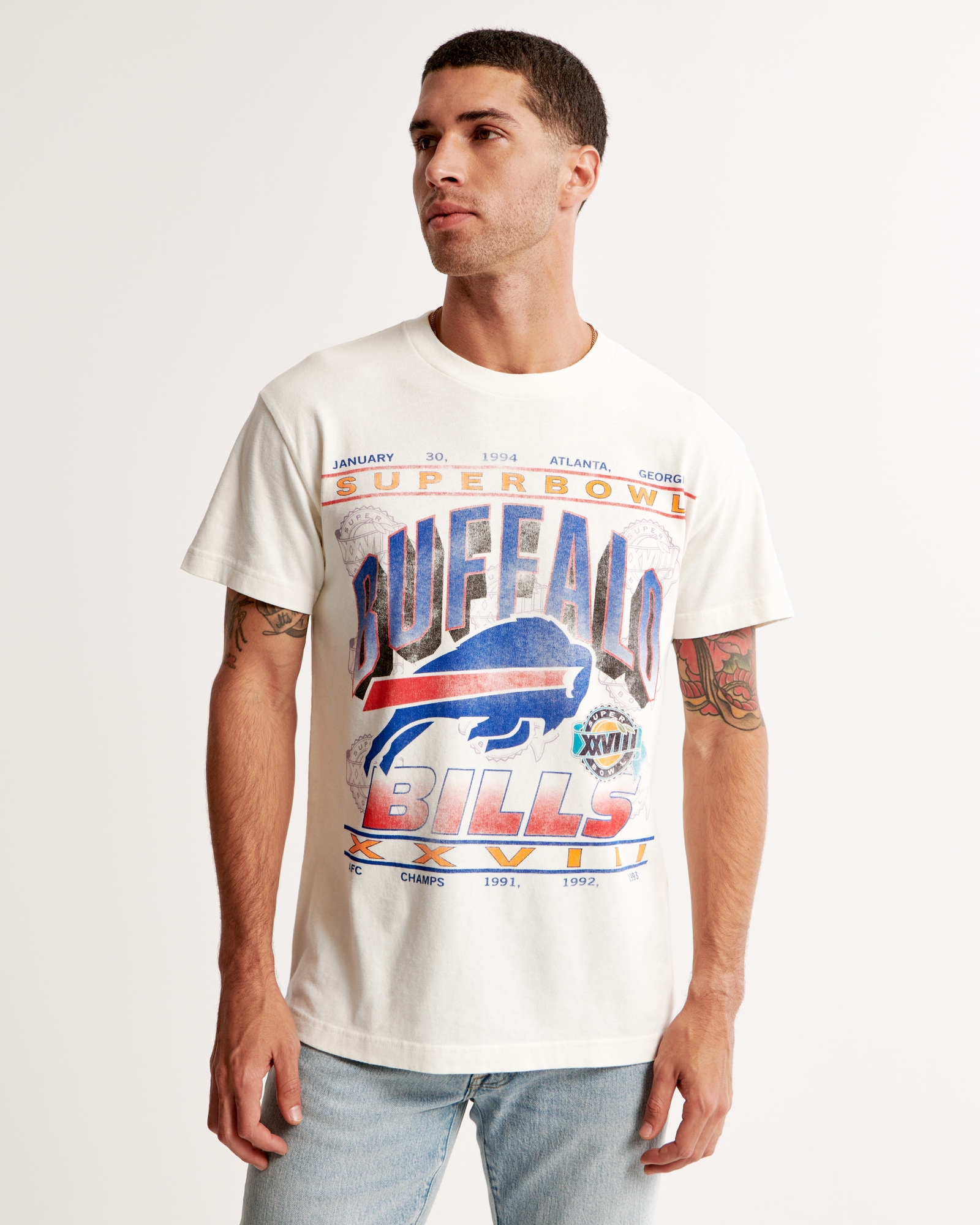 Hombre Camiseta con estampa de los Buffalo Bills, Hombre Prendas  superiores