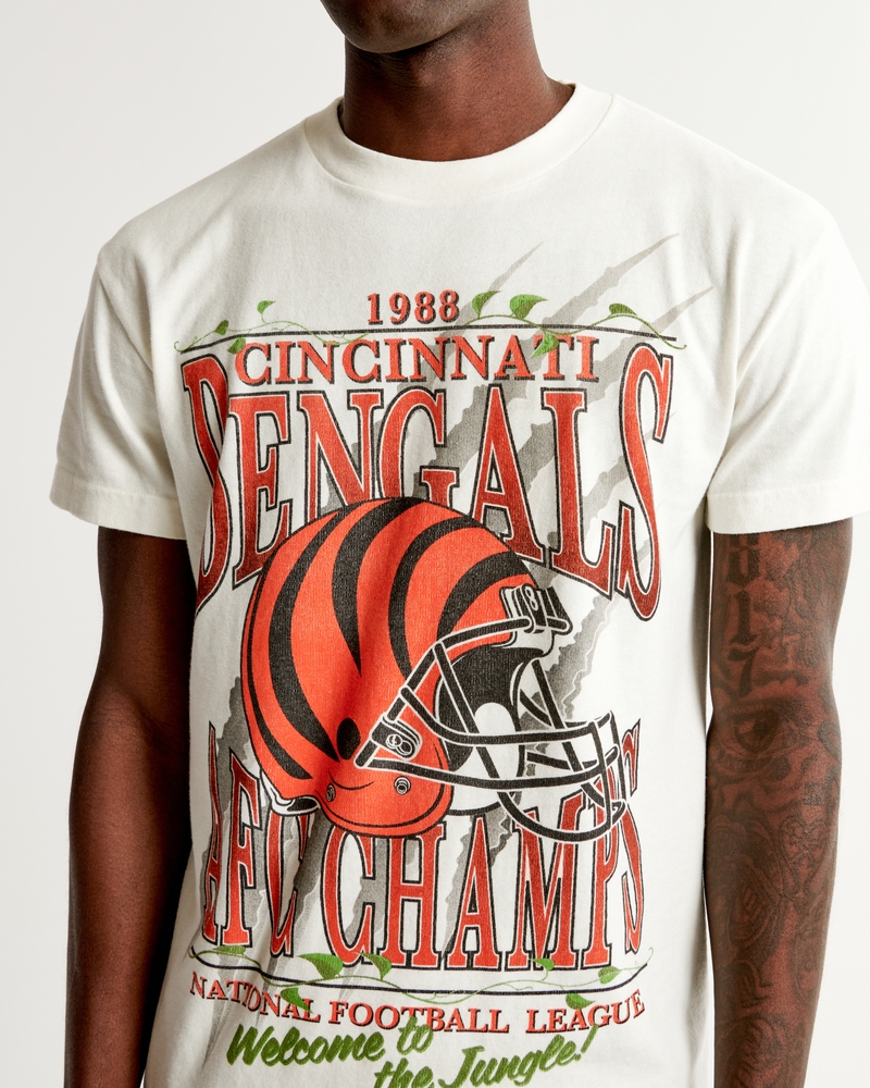 LOGO 7, Shirts, Vintage 9s Logo 7 Cincinnati Bengals Tshirt