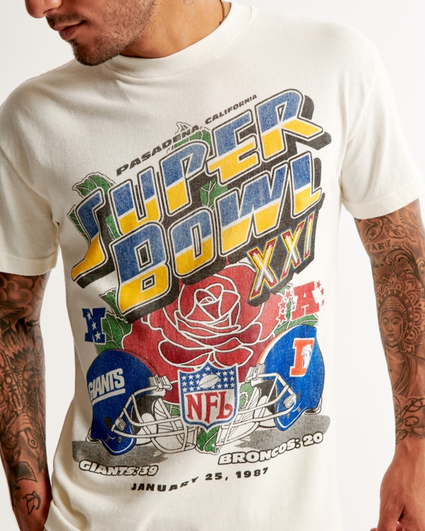 Vintage Super Bowl Graphic Tee, Off White view 1
