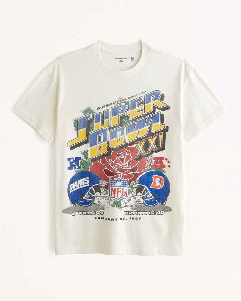 Official Abercrombie Clothing Store Shop Merch Vintage Super Bowl Graphic  Shirt - Limotees