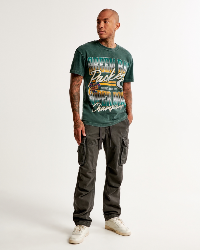 Green Bay Packers Men's Gray T-Shirt – Green Bay Stuff