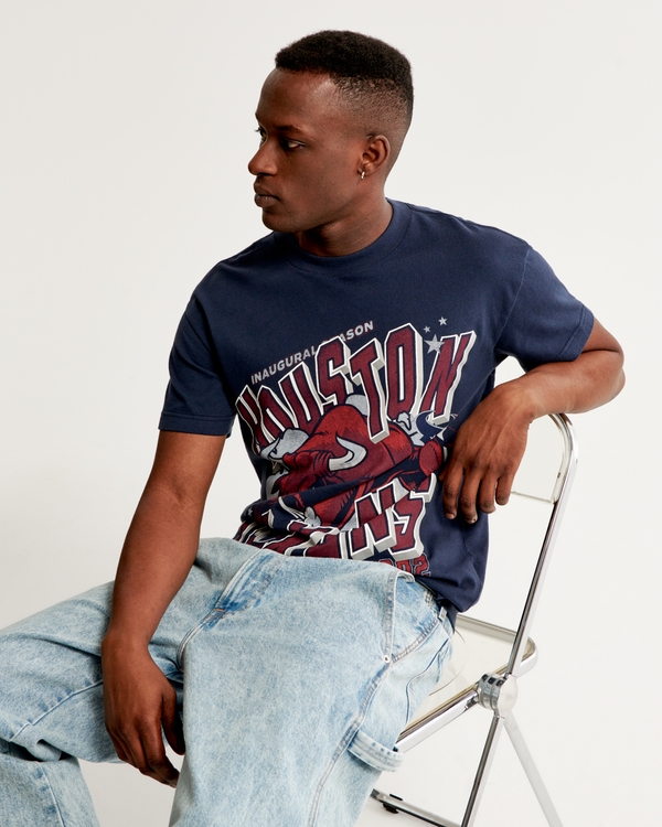 Houston Texans Graphic Tee, Navy Blue view 1