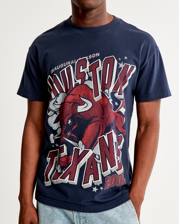 Houston Texans Graphic Tee, Navy Blue view 2