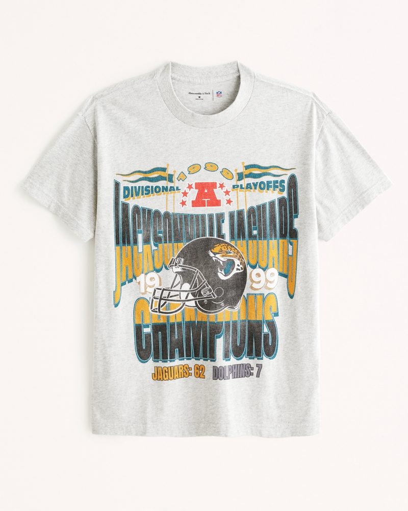 Hombre Camiseta vintage con estampa de los Jacksonville Jaguars