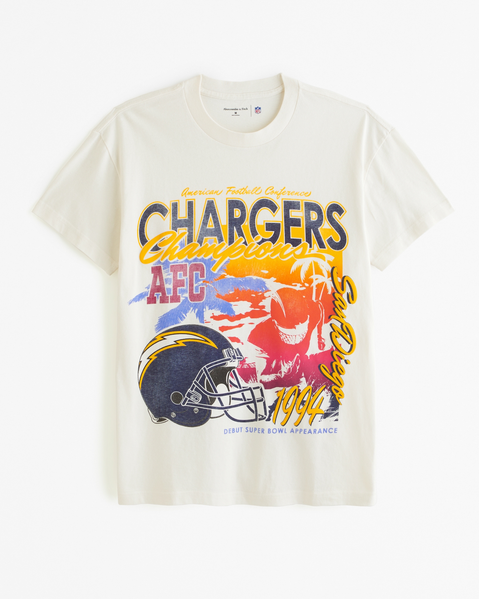 Official Abercrombie Clothing Store Shop Merch Los Angeles Chargers Graphic  Crewneck Sweatshirt - Shirtnewus