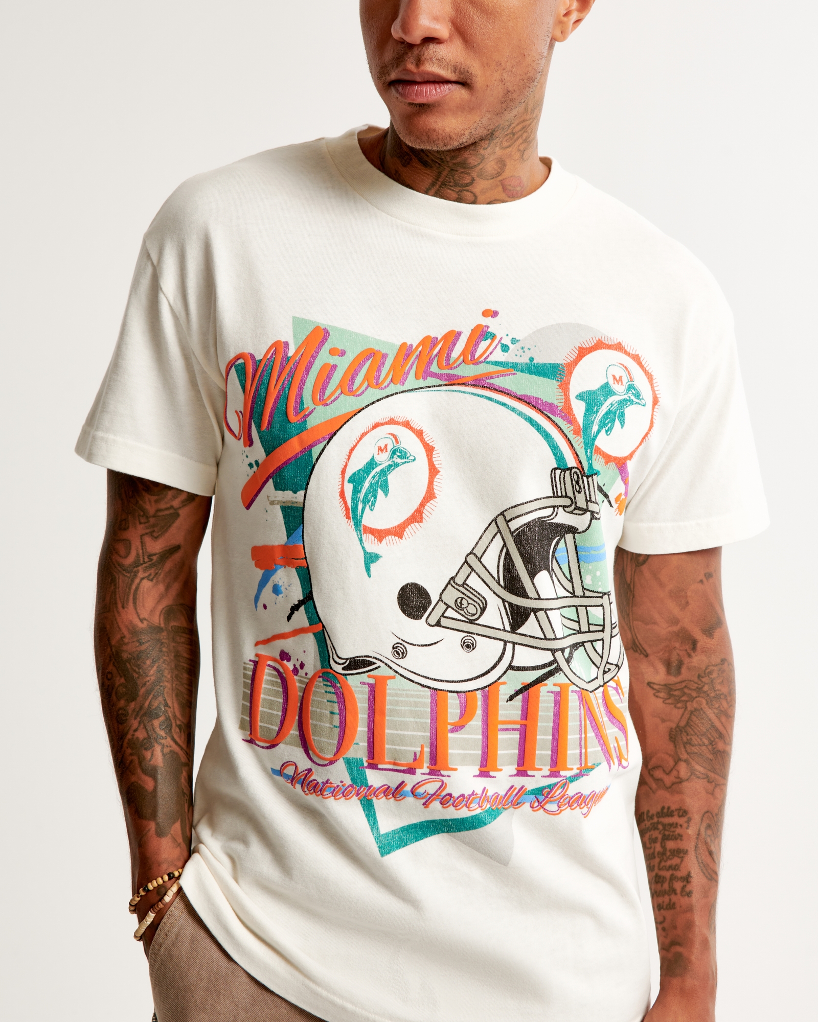 Men's Miami Dolphins Graphic Tee, Men's Tops