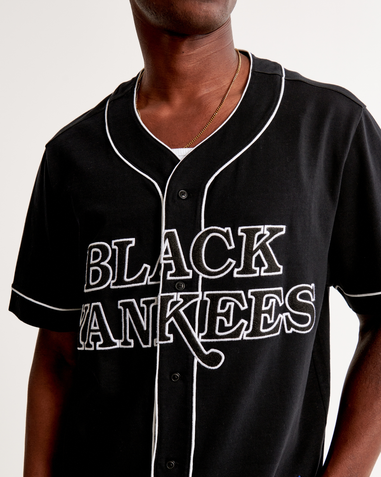 New York Black Yankees Baseball Jersey - Black