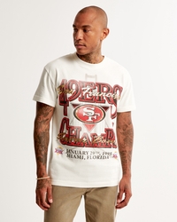 Official Abercrombie Clothing Store Shop Merch San Francisco 49ers Graphic  Hooded Sweatshirt - Shirtnewus