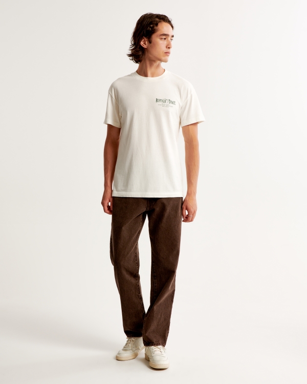 Buffalo Trace Graphic Tee, Off White