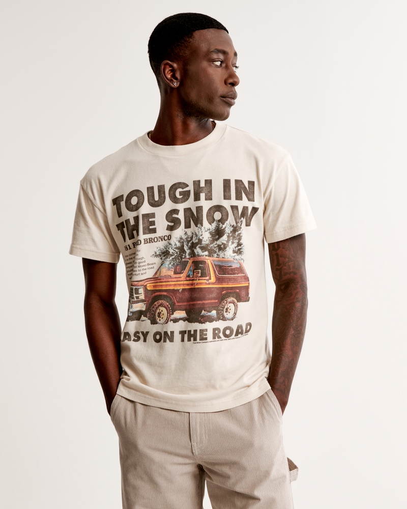 : Ford Built Tough Bronco Men's and Women's Short Sleeve Tees,  Trucks Unisex T-Shirts : Clothing, Shoes & Jewelry