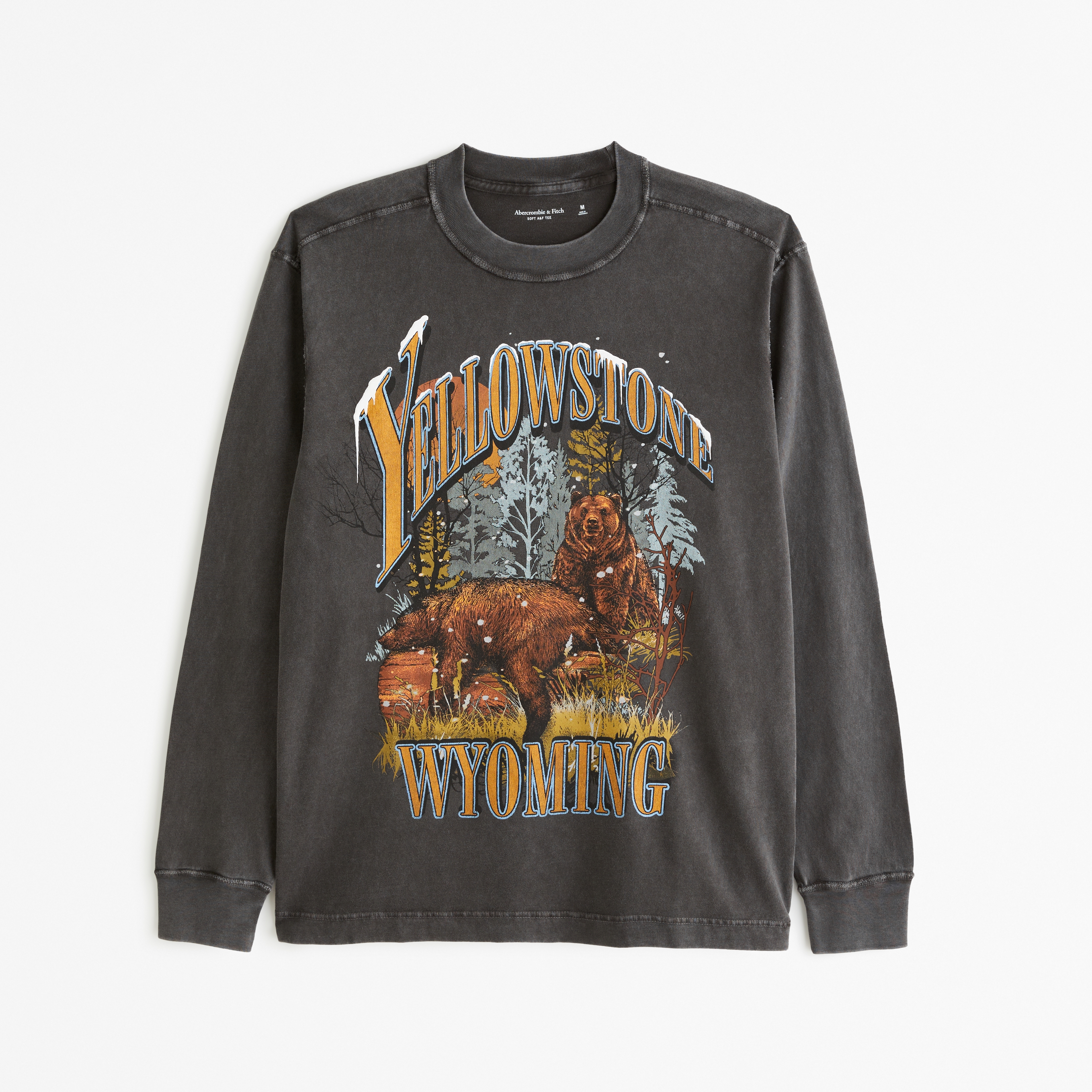 Men's Long-Sleeve Yellowstone Graphic Tee | Men's Clearance