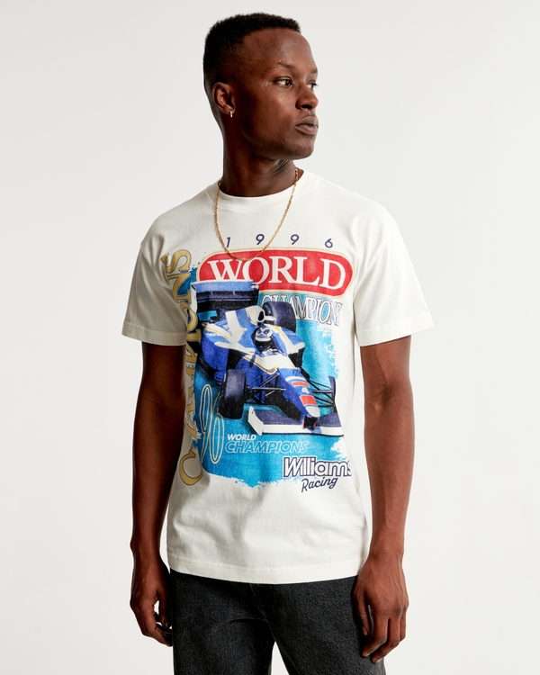 Williams Racing Graphic Tee, Off White