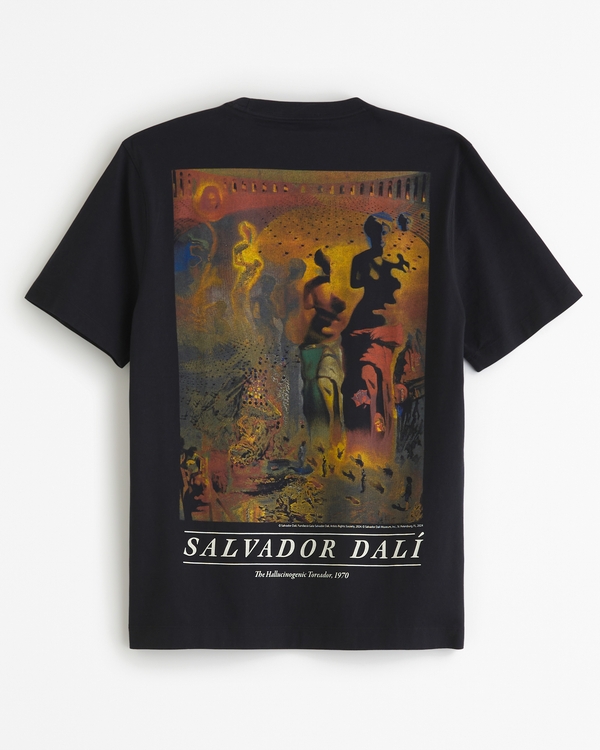 Salvador Dali Classic Polished Graphic Tee, Black
