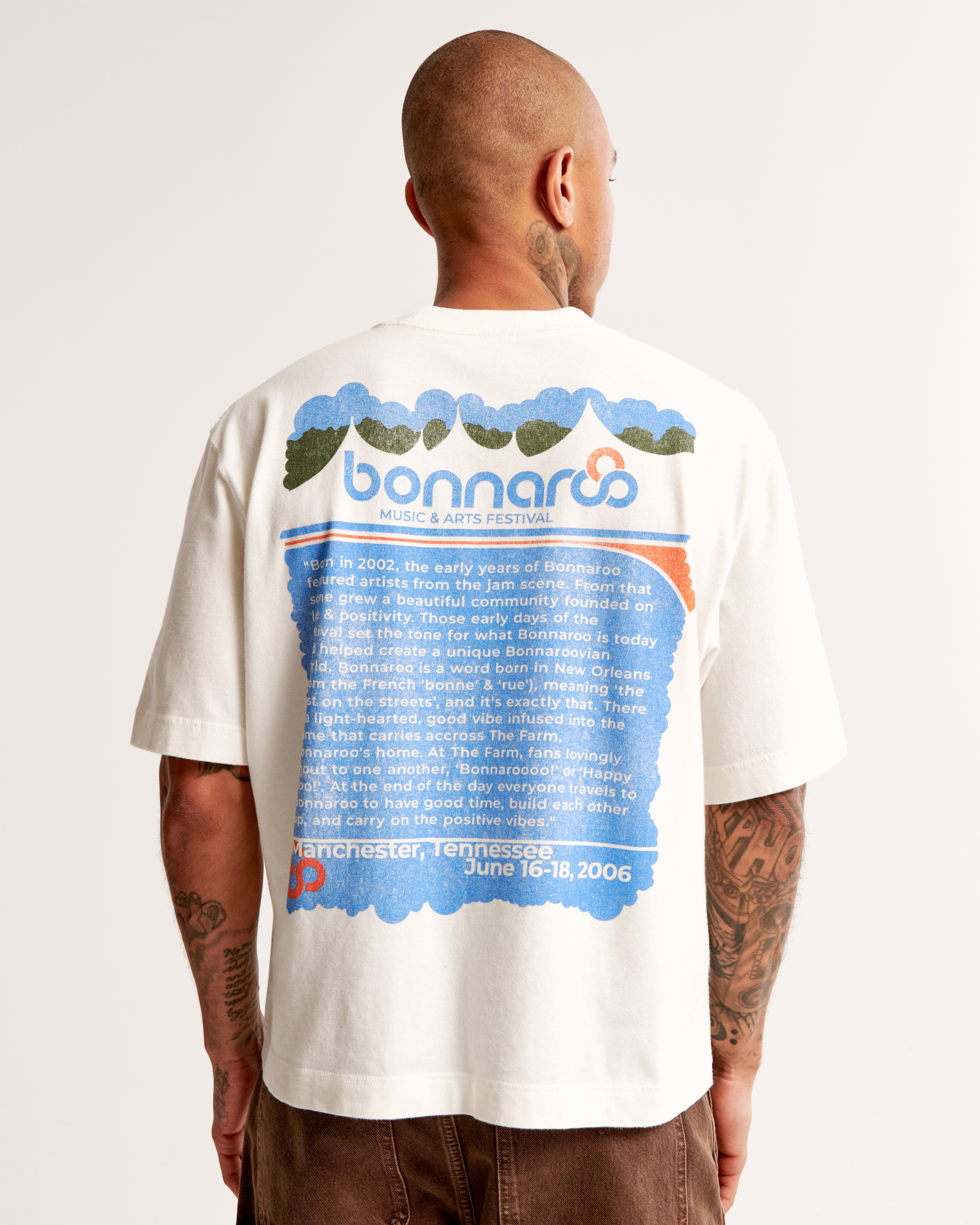 Abercrombie & Fitch Cropped Bonnaroo Graphic Tee | MainPlace