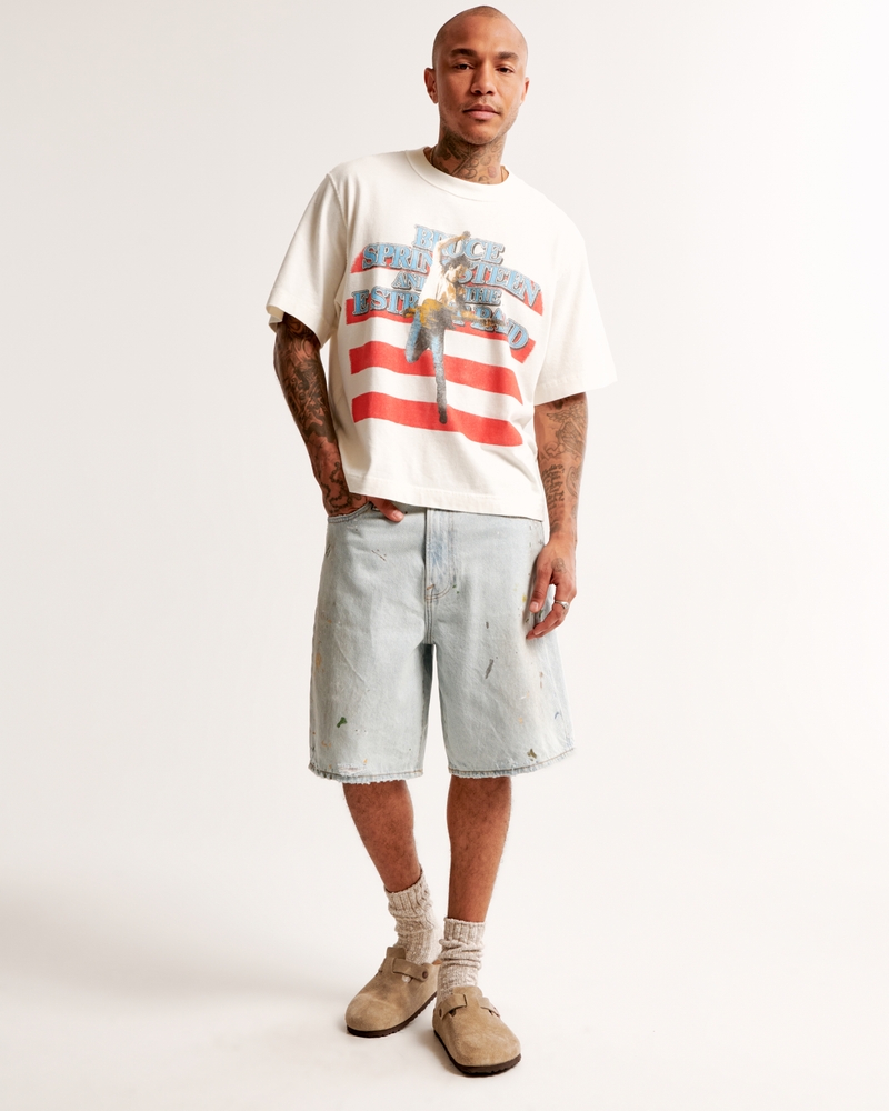 Cropped Bruce Springsteen Graphic Tee