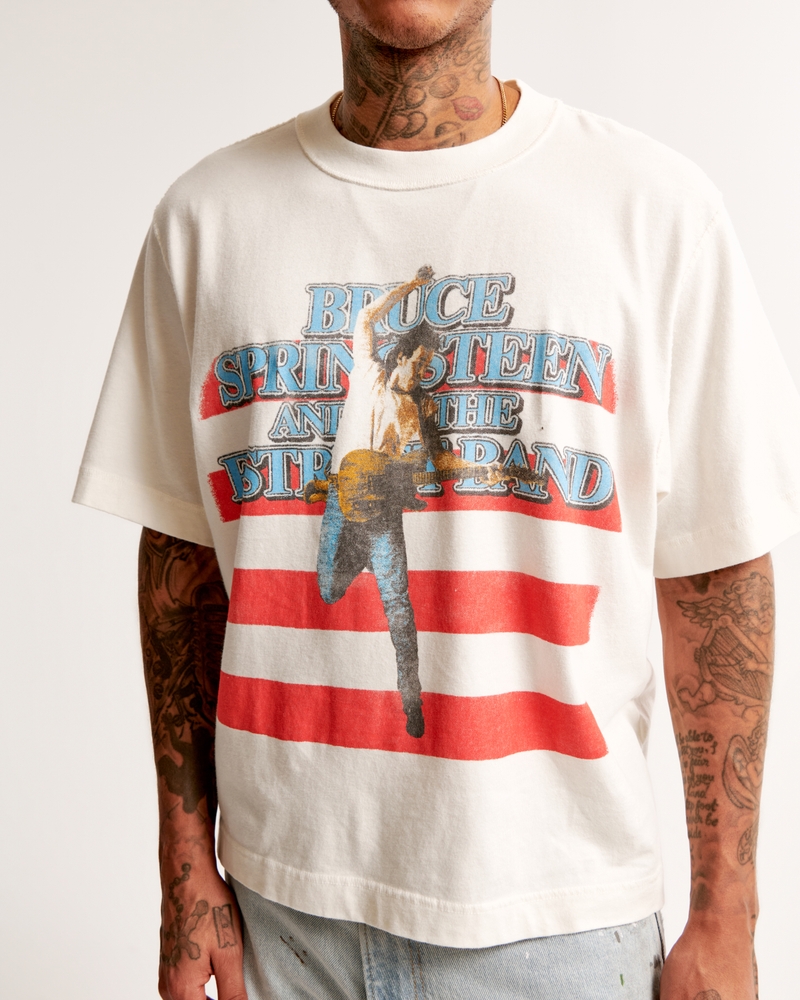 Cropped Bruce Springsteen Graphic Tee