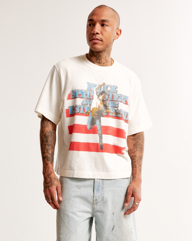 Cropped Bruce Springsteen Graphic Tee