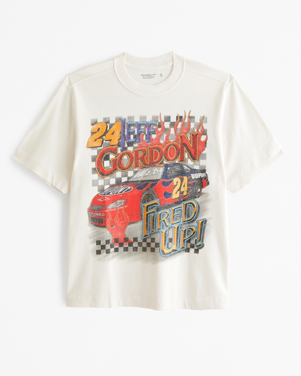 Jeff Gordon Vintage-Inspired Graphic Tee, Cream