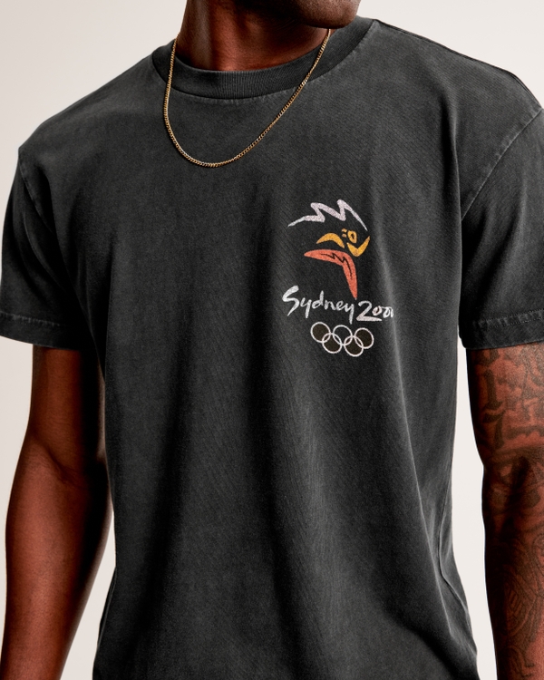 Olympics Graphic Tee, Black